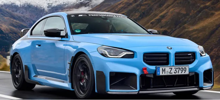 Карбоновый спойлер М Перформанс (M Performance) на передний бампер БМВ (BMW) M2 G87