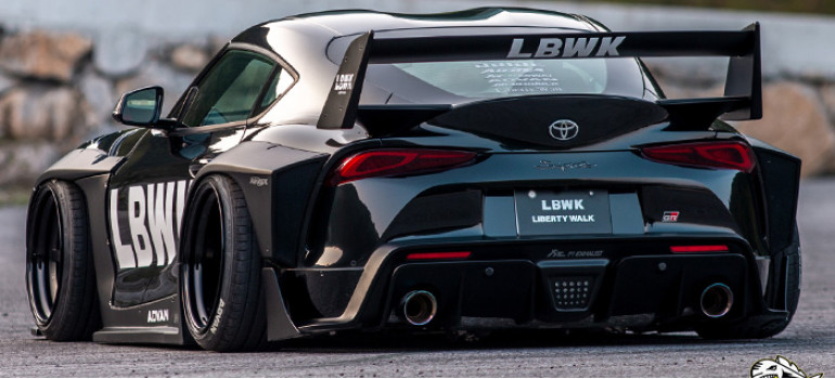 Аэродинамический обвес Liberty Walk LBWK на Тойоту Супра (Toyota Supra) V