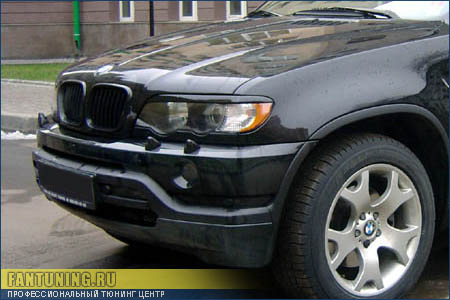 Купить на BMW X5 E53 реснички, спойлер, накладку бампера, решетку радиатора