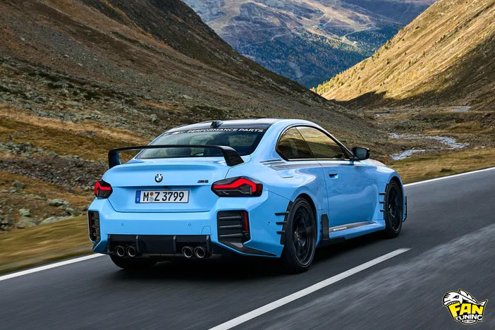 Карбоновый диффузор заднего бампера М Перформанс (M Performance) для БМВ (BMW) M2 G87