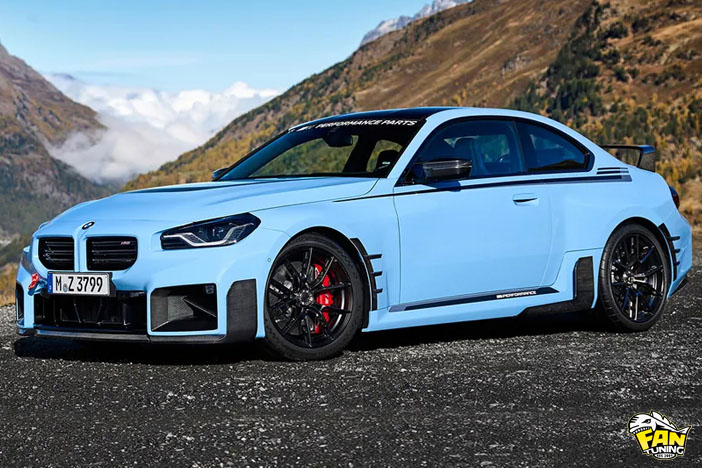 Карбоновая центральная решетка переднего бампера БМВ (BMW) M2 G87