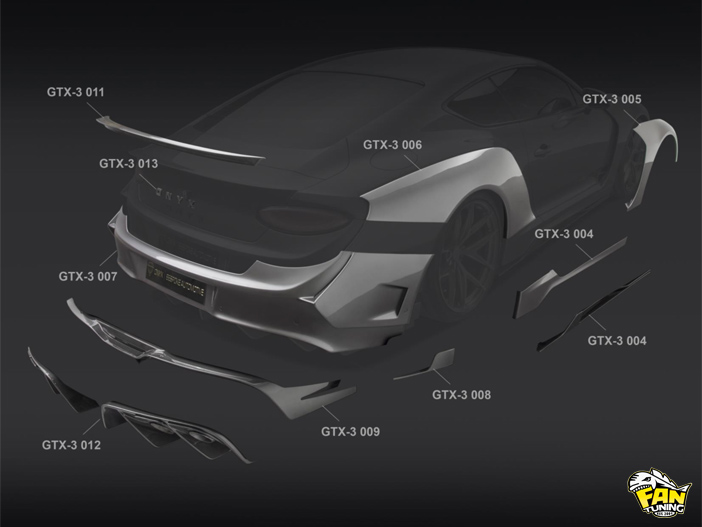 Аэродинамический обвес на Бентли (Bentley) GT Continental от тюнинг ателье ONYX (Оникс)