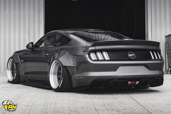 Аэродинамический обвес от японского тюнинг ателье Liberty Walk на Форд Мустанг (Ford Mustang) 2015+