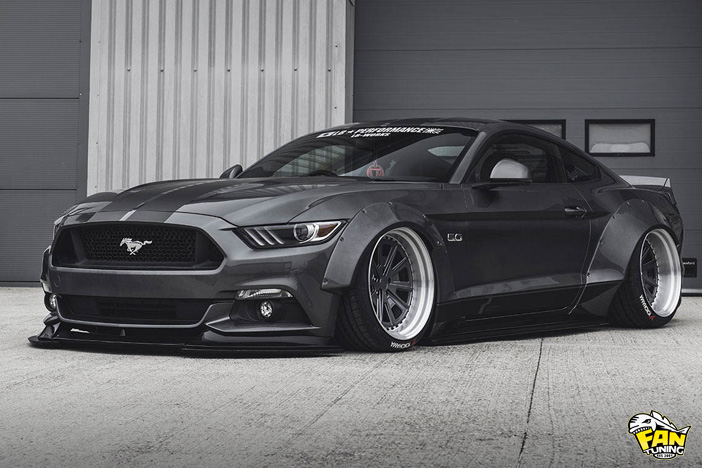 Аэродинамический обвес от японского тюнинг ателье Liberty Walk на Форд Мустанг (Ford Mustang) 2015+