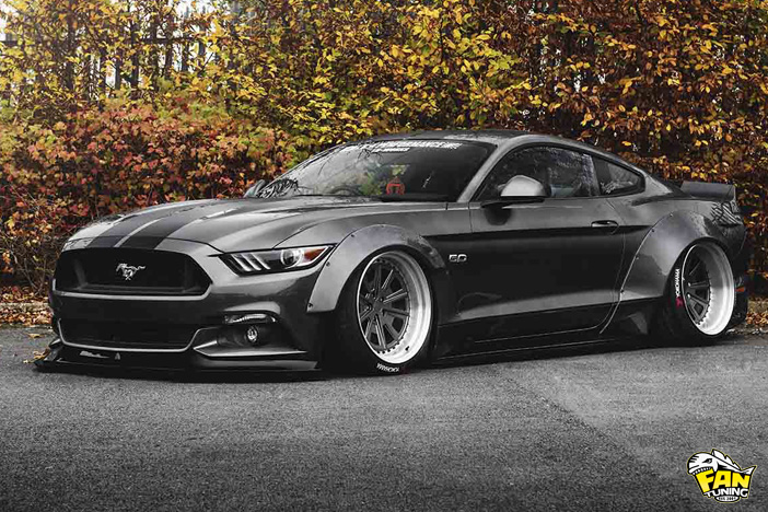 Аэродинамический обвес от японского тюнинг ателье Liberty Walk на Форд Мустанг (Ford Mustang) 2015+