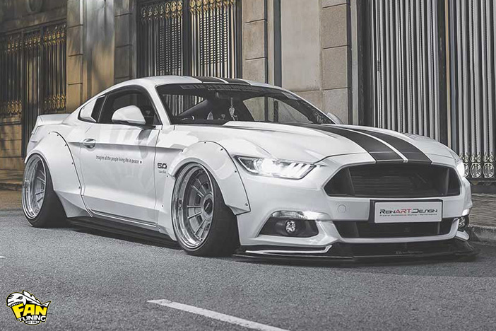 Аэродинамический обвес от японского тюнинг ателье Liberty Walk на Форд Мустанг (Ford Mustang) 2015+