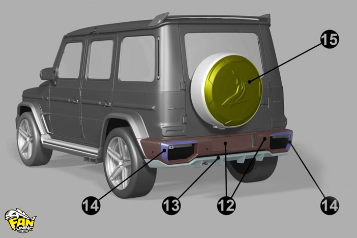 Аэродинамический обвес Top Car Inferno на Мерседес (Mercedes) G W463a