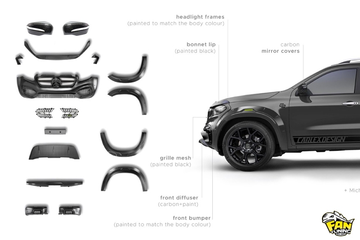 Комплект тюнинга URBAN от Carlex Design на Мерседес (MERCEDES) X-Class W470