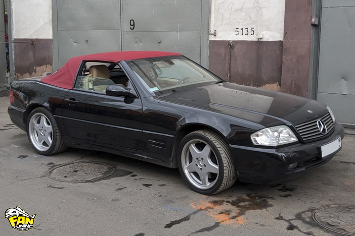 Замена кабриолетного тента на Мерседесе (Mercedes) SL W129